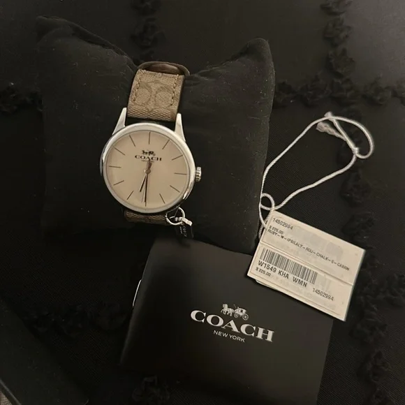 Coach Watch with Taupe Strap and Silver Dial - Picture 2 of 7